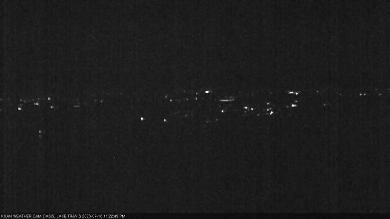 Lake Travis webcam, July 18, 2023 11:25 PM CT