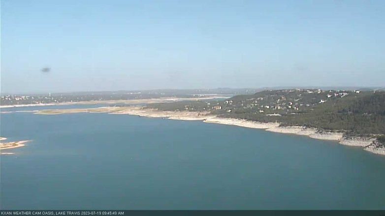 Lake Travis webcam, July 19, 2023 9:45 AM CT