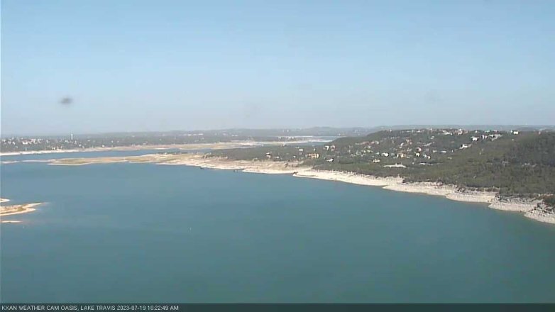 Lake Travis webcam, July 19, 2023 10:25 AM CT
