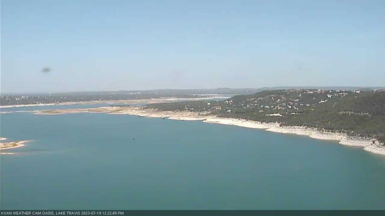 Lake Travis webcam, July 19, 2023 12:25 PM CT