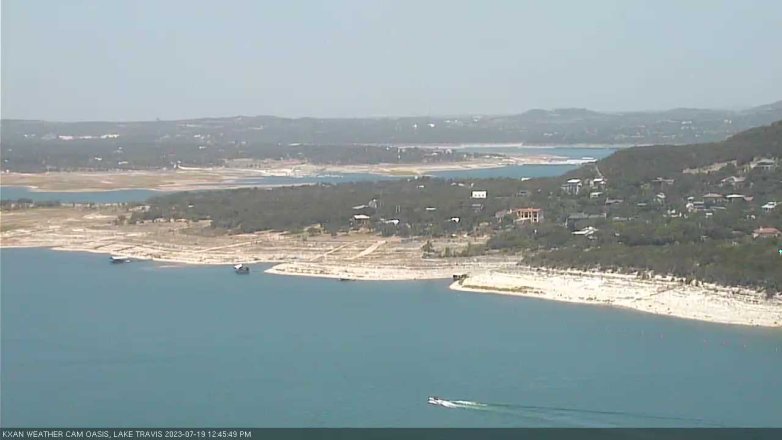Lake Travis webcam, July 19, 2023 12:45 PM CT