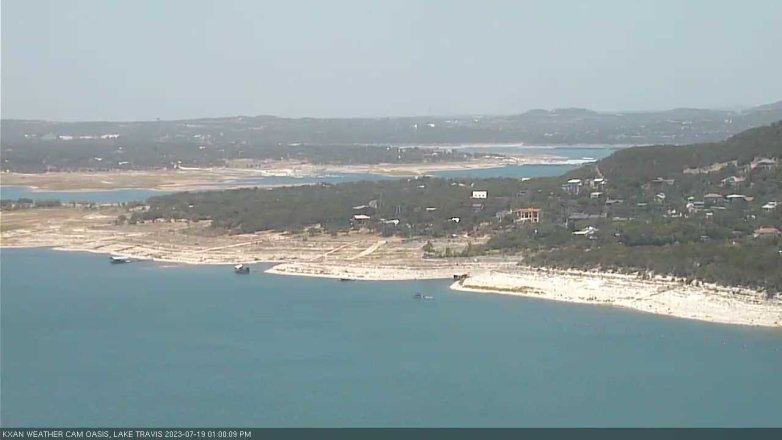 Lake Travis webcam, July 19, 2023 1:00 PM CT