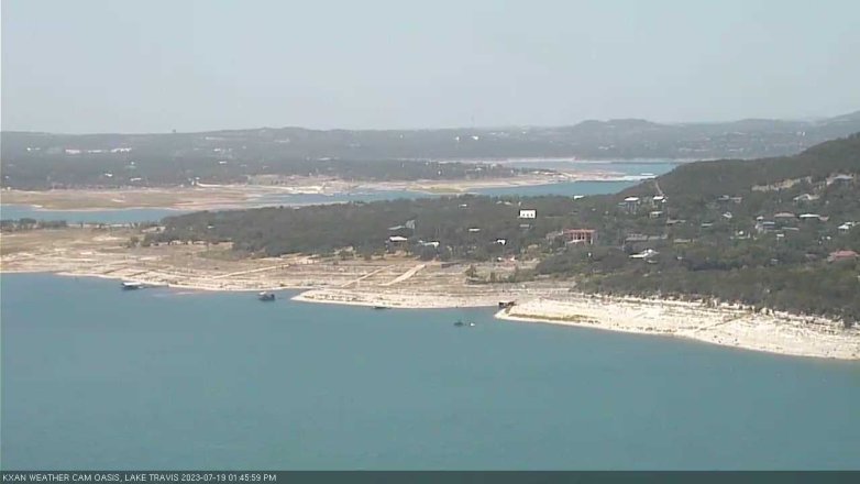 Lake Travis webcam, July 19, 2023 1:45 PM CT