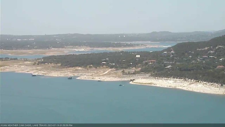 Lake Travis webcam, July 19, 2023 2:00 PM CT
