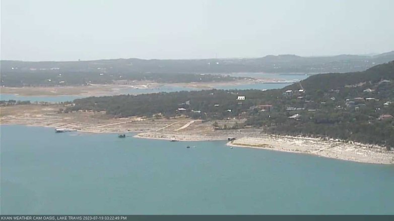 Lake Travis webcam, July 19, 2023 3:25 PM CT