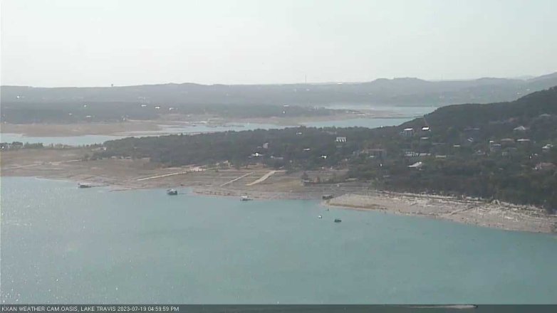 Lake Travis webcam, July 19, 2023 5:00 PM CT