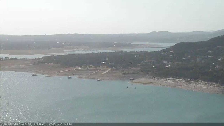 Lake Travis webcam, July 19, 2023 5:25 PM CT