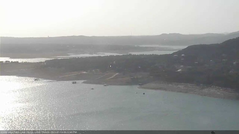 Lake Travis webcam, July 19, 2023 6:25 PM CT