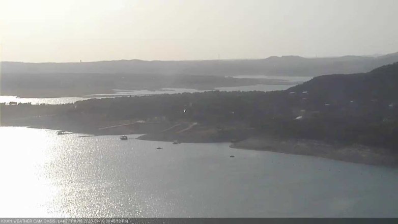 Lake Travis webcam, July 19, 2023 6:45 PM CT