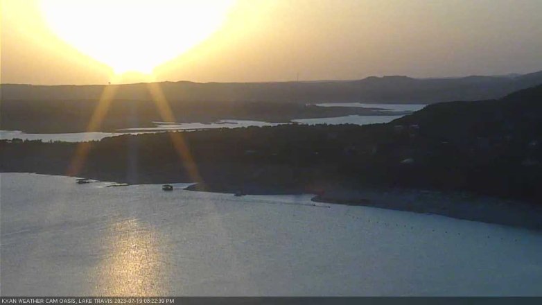 Lake Travis webcam, July 19, 2023 8:25 PM CT