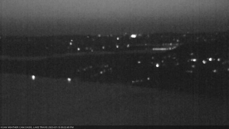Lake Travis webcam, July 19, 2023 9:25 PM CT
