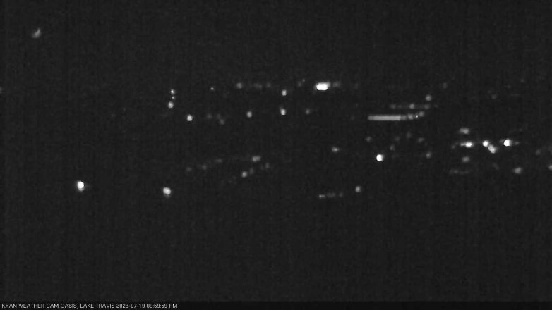 Lake Travis webcam, July 19, 2023 10:00 PM CT