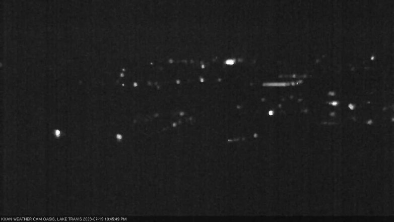 Lake Travis webcam, July 19, 2023 10:45 PM CT