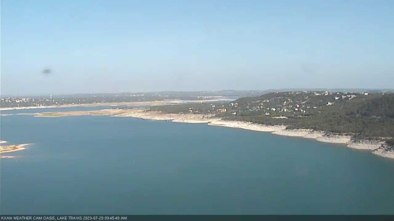 Lake Travis webcam, July 20, 2023 9:45 AM CT