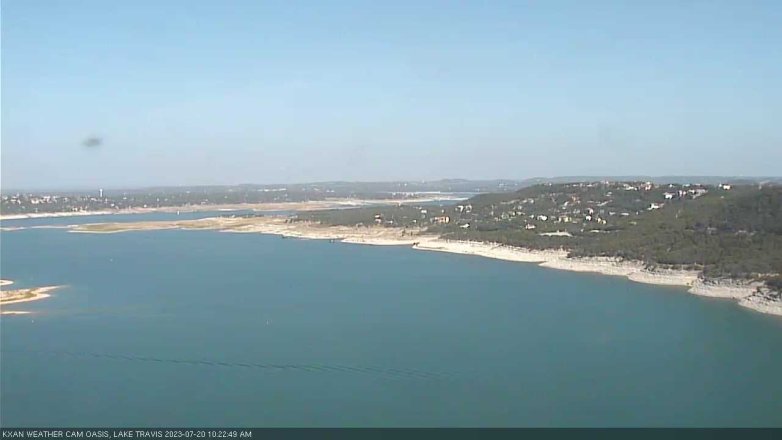 Lake Travis webcam, July 20, 2023 10:25 AM CT