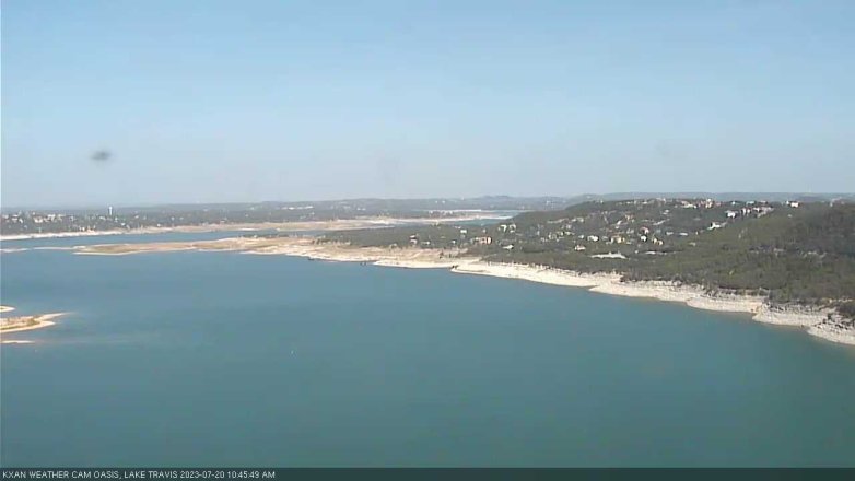 Lake Travis webcam, July 20, 2023 10:45 AM CT