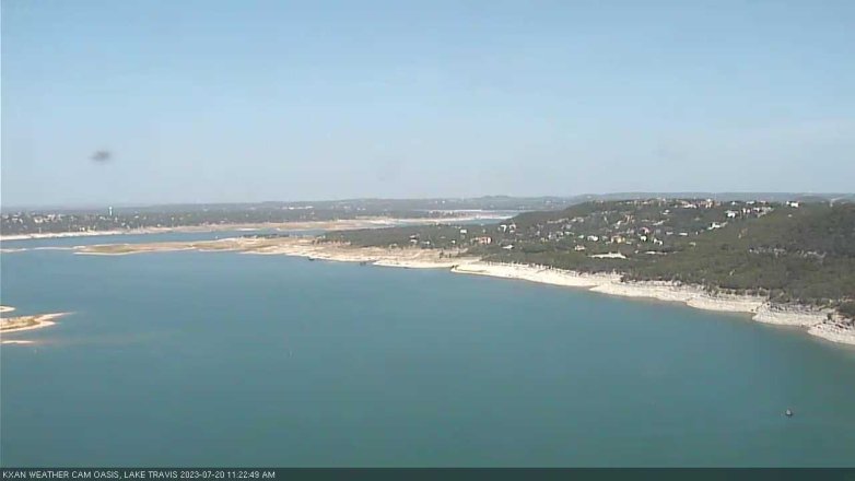 Lake Travis webcam, July 20, 2023 11:25 AM CT