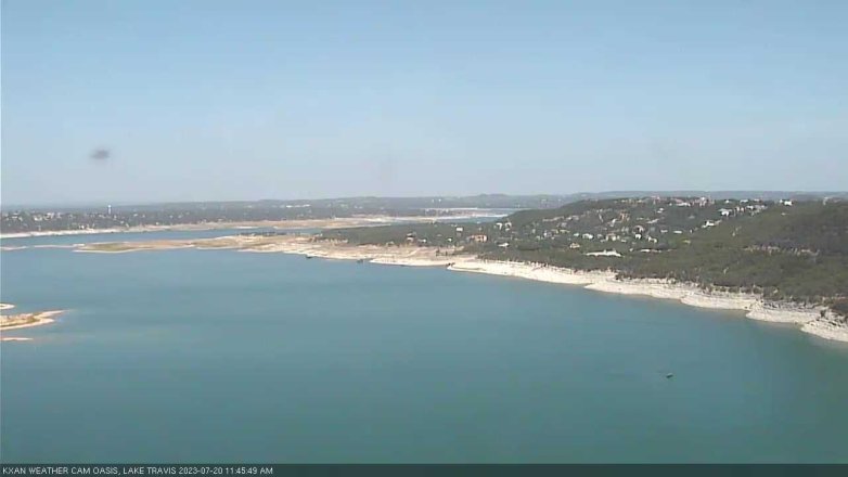 Lake Travis webcam, July 20, 2023 11:45 AM CT
