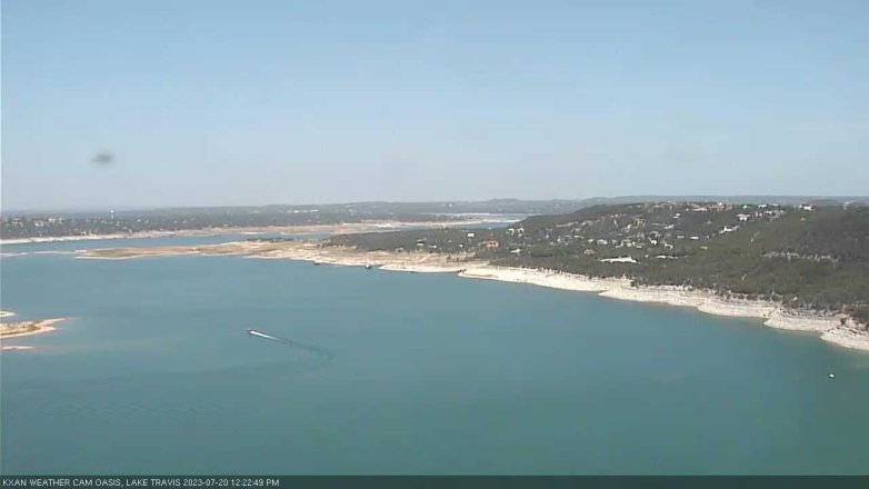 Lake Travis webcam, July 20, 2023 12:25 PM CT