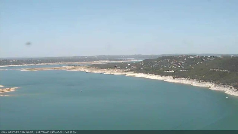 Lake Travis webcam, July 20, 2023 12:45 PM CT