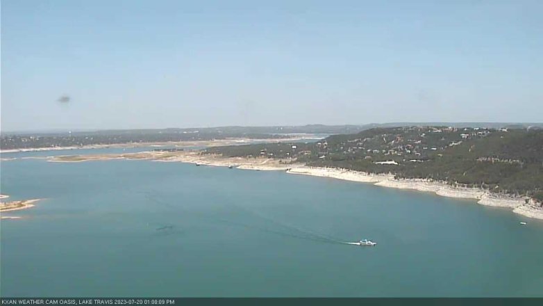 Lake Travis webcam, July 20, 2023 1:00 PM CT