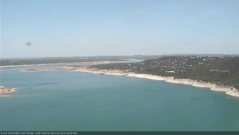 Lake Travis webcam, July 20, 2023 1:25 PM CT