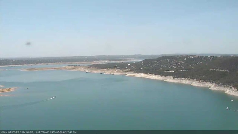 Lake Travis webcam, July 20, 2023 2:25 PM CT