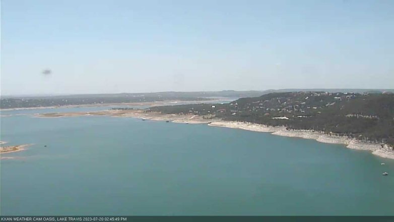 Lake Travis webcam, July 20, 2023 2:45 PM CT