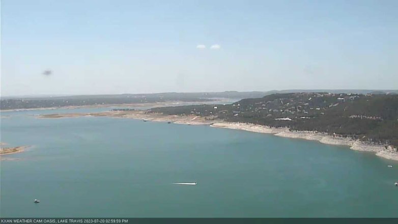 Lake Travis webcam, July 20, 2023 3:00 PM CT