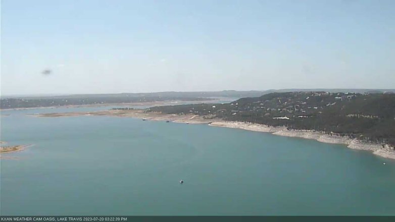 Lake Travis webcam, July 20, 2023 3:25 PM CT
