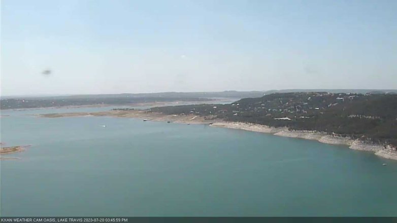 Lake Travis webcam, July 20, 2023 3:45 PM CT