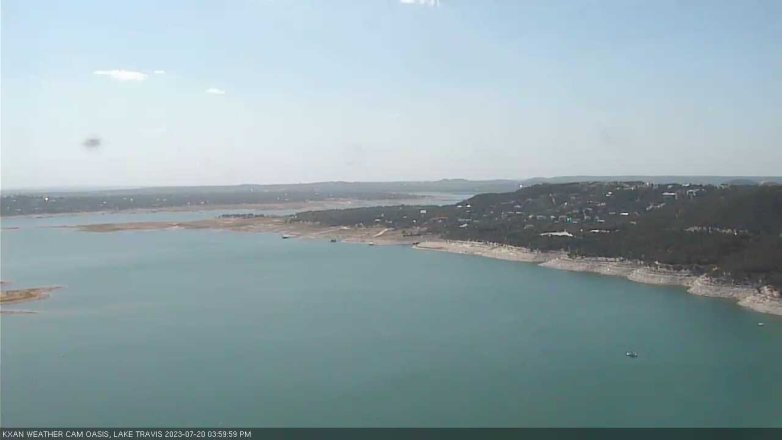 Lake Travis webcam, July 20, 2023 4:00 PM CT