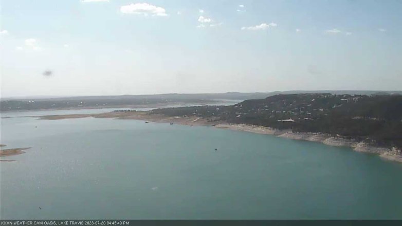 Lake Travis webcam, July 20, 2023 4:45 PM CT