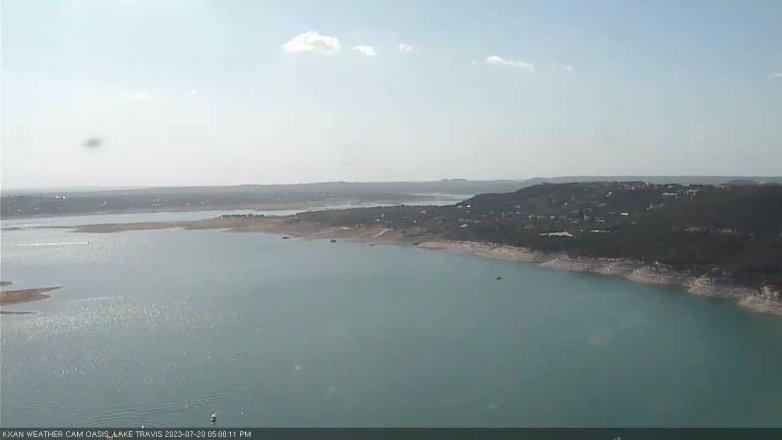 Lake Travis webcam, July 20, 2023 5:00 PM CT