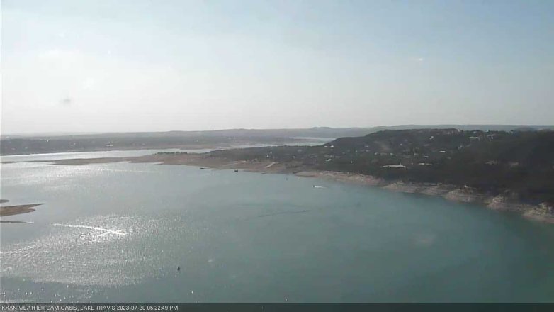 Lake Travis webcam, July 20, 2023 5:25 PM CT