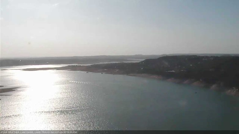 Lake Travis webcam, July 20, 2023 6:00 PM CT