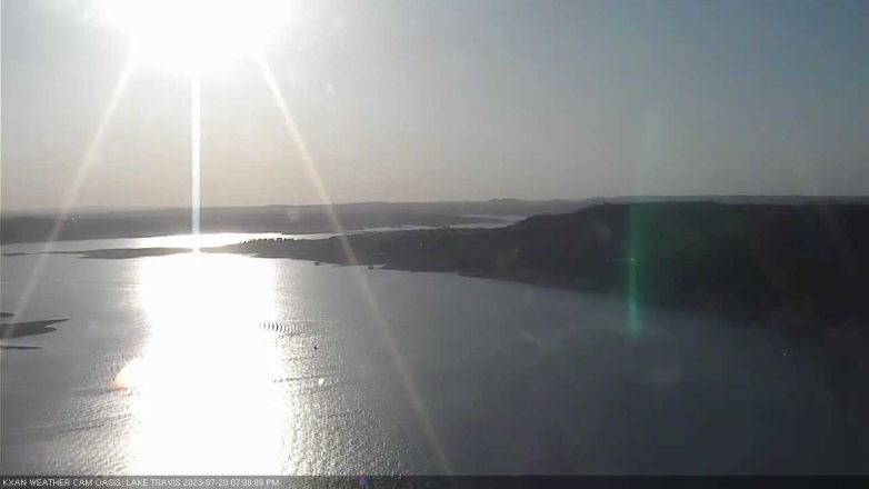 Lake Travis webcam, July 20, 2023 7:00 PM CT
