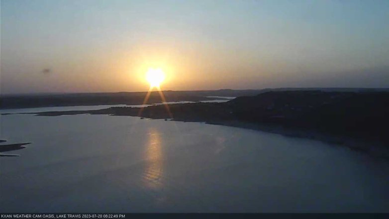 Lake Travis webcam, July 20, 2023 8:25 PM CT