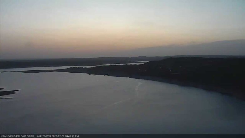 Lake Travis webcam, July 20, 2023 8:45 PM CT