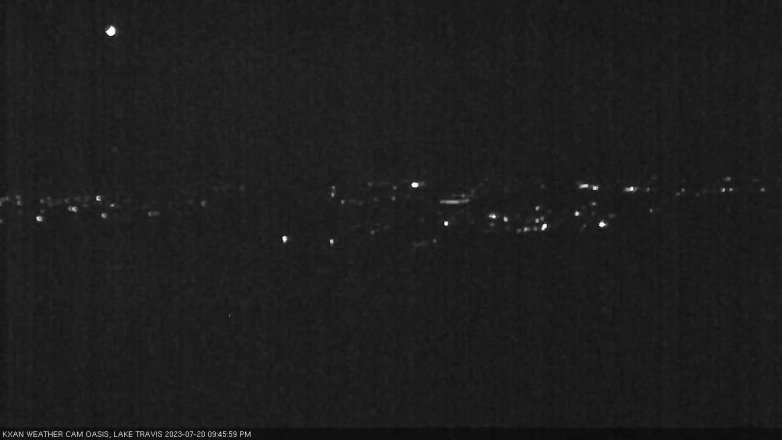 Lake Travis webcam, July 20, 2023 9:45 PM CT