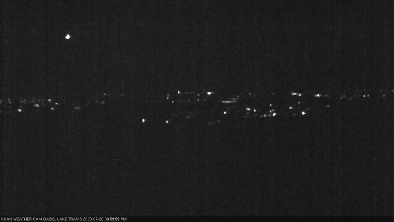 Lake Travis webcam, July 20, 2023 10:00 PM CT