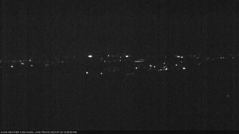 Lake Travis webcam, July 20, 2023 11:00 PM CT
