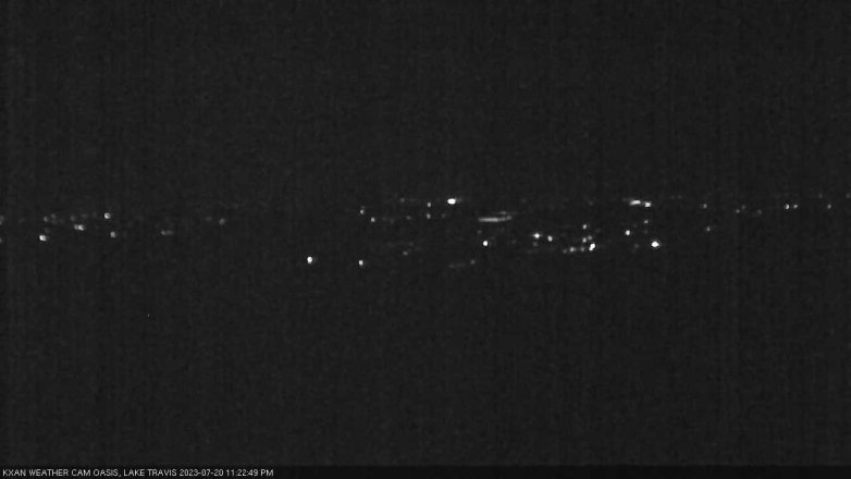 Lake Travis webcam, July 20, 2023 11:25 PM CT