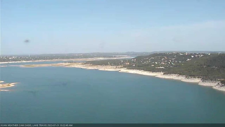 Lake Travis webcam, July 21, 2023 10:25 AM CT