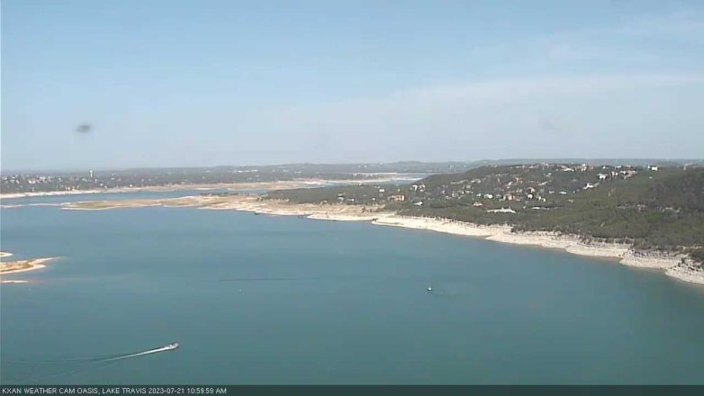 Lake Travis webcam, July 21, 2023 11:00 AM CT