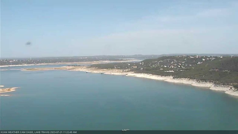 Lake Travis webcam, July 21, 2023 11:25 AM CT