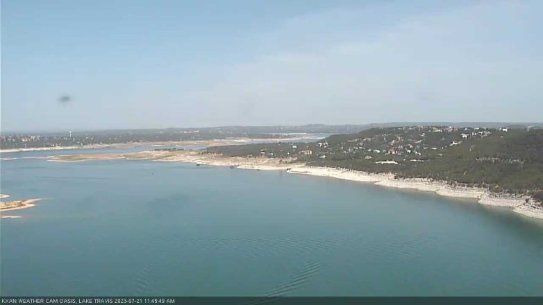 Lake Travis webcam, July 21, 2023 11:45 AM CT