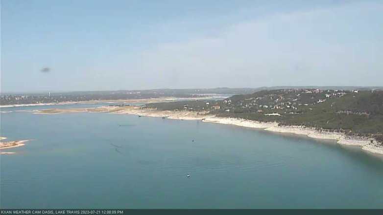 Lake Travis webcam, July 21, 2023 12:00 PM CT