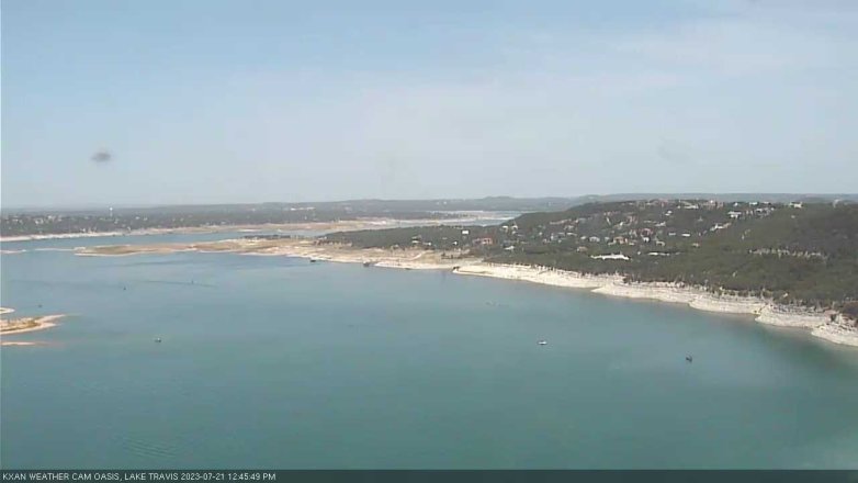 Lake Travis webcam, July 21, 2023 12:45 PM CT
