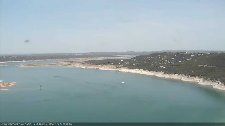 Lake Travis webcam, July 21, 2023 1:25 PM CT